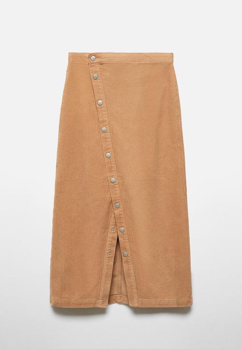 MANGO - Skirt danitap - mid-beige