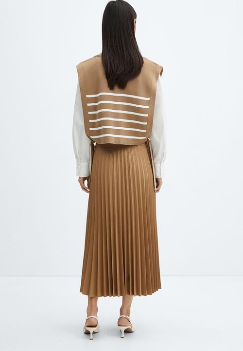 MANGO - Skirt joana-h - light beige