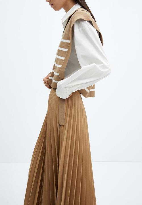 MANGO - Skirt joana-h - light beige