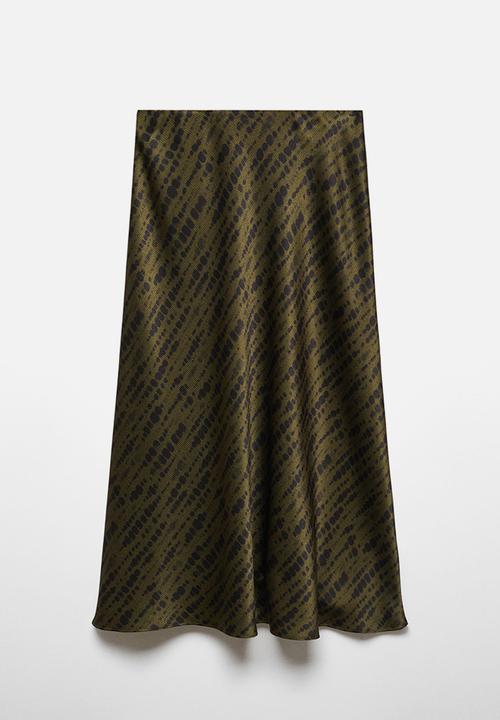 MANGO - Skirt catania - beige & khaki