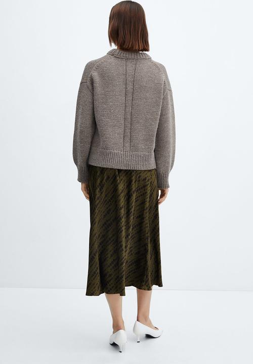 MANGO - Skirt catania - beige & khaki