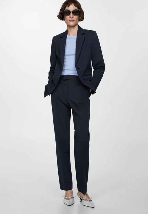 MANGO - Trousers boreal - navy