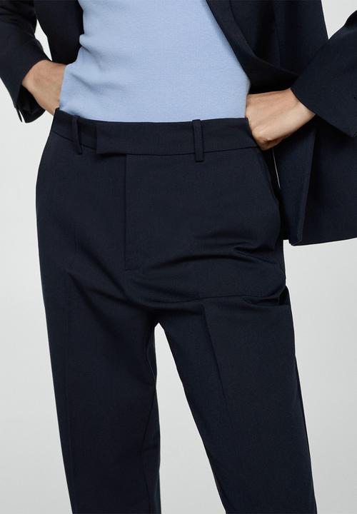 MANGO - Trousers boreal - navy