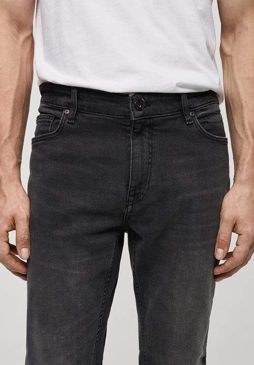 MANGO - Jeans jude -dark denim grey
