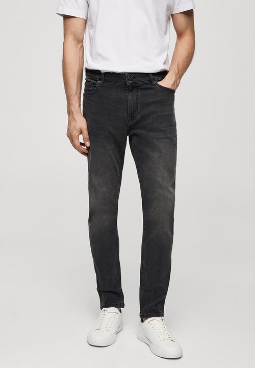 MANGO - Jeans jude -dark denim grey