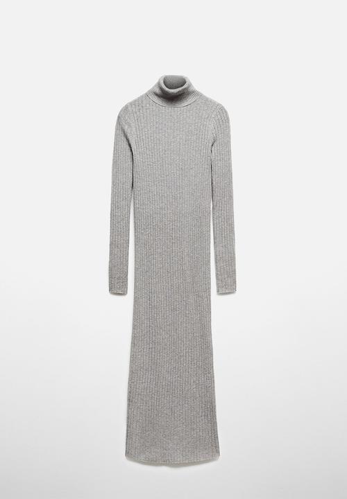 MANGO - Dress Goletac - Light Pastel Grey