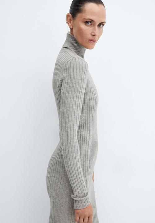 MANGO - Dress Goletac - Light Pastel Grey