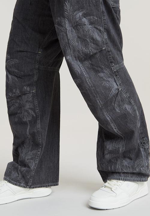 G-STAR - Pleated Denim PantLt wt kala black denim - faded acero grey