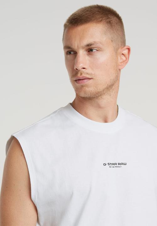 G-STAR - Boxy r t s\lDry jersey o - white