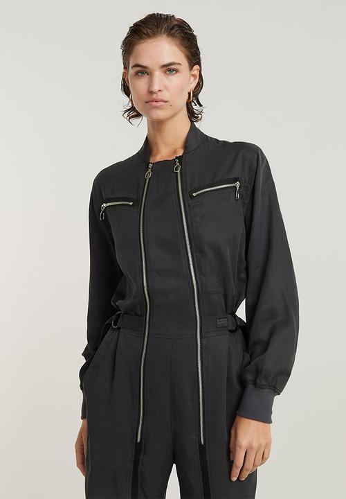 G-STAR - Zip wide jumpsuit wmn - petrol