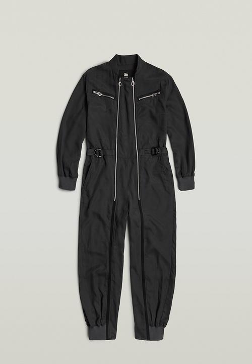 G-STAR - Zip wide jumpsuit wmn - petrol