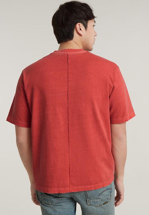 G-STAR - Overdyed destroyed boxy r t Dry jersey o rfd - finch gd