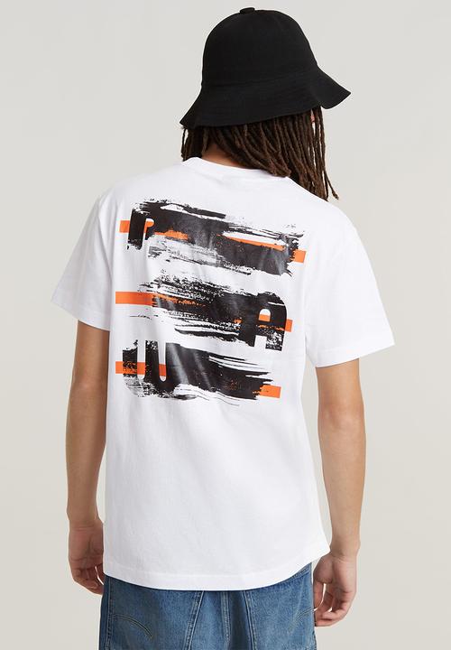 G-STAR - RAW painted back gr r t Dry jersey o - white
