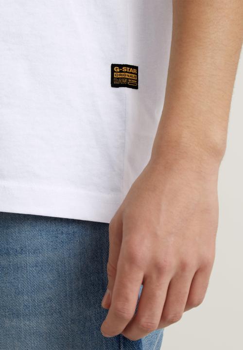 G-STAR - RAW painted back gr r t Dry jersey o - white
