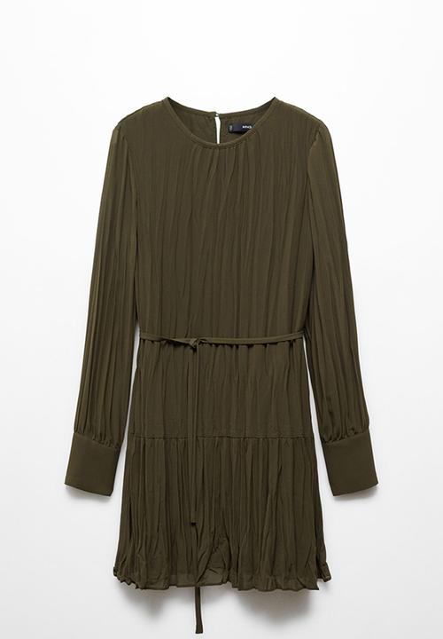 MANGO - Dress Isabel - Beige / Khaki
