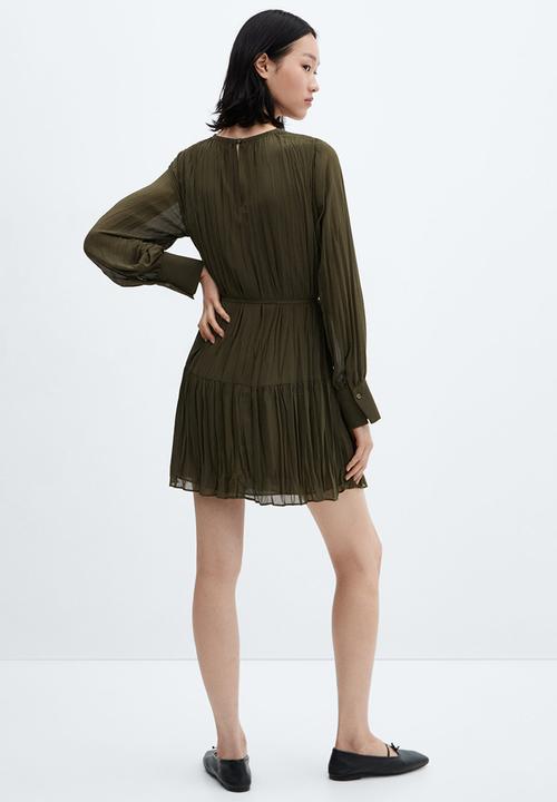 MANGO - Dress Isabel - Beige / Khaki