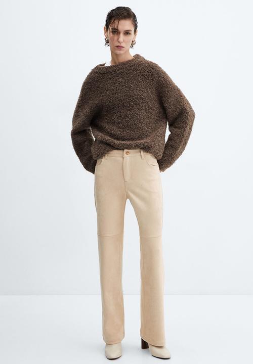 MANGO - Trousers elina - beige