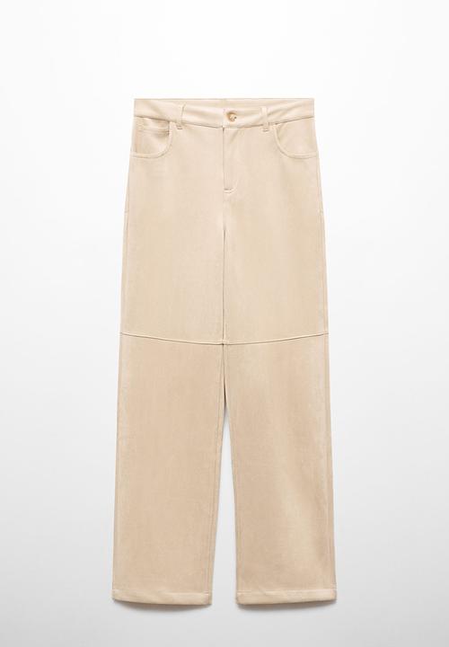 MANGO - Trousers elina - beige
