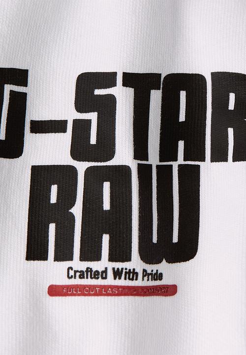 G-STAR - Engine back gr loose r tDry jersey o - white