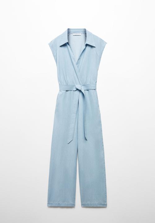 MANGO - One-Piece Suit Ten-H - Open Blue