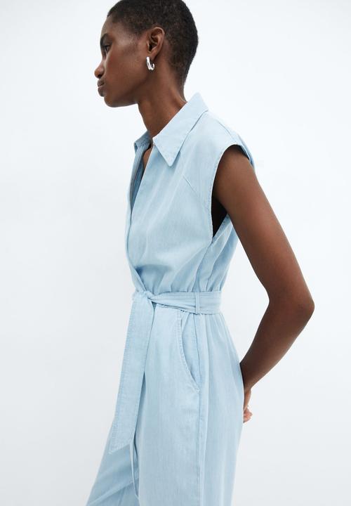 MANGO - One-Piece Suit Ten-H - Open Blue