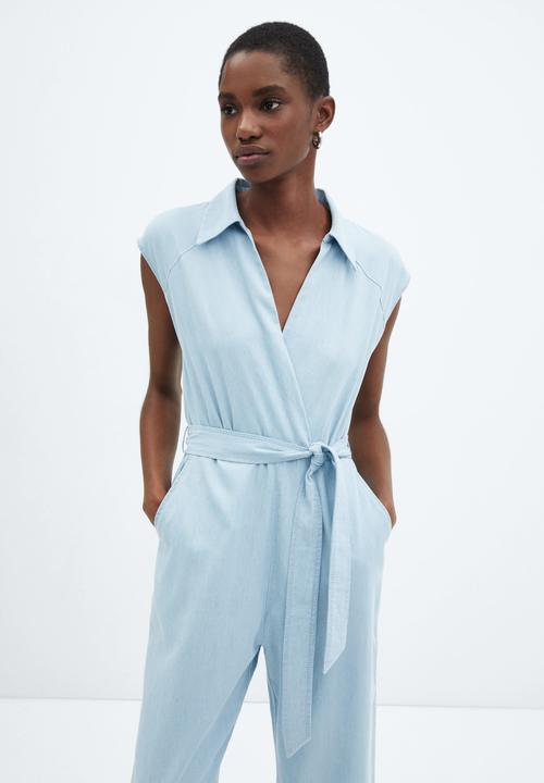 MANGO - One-Piece Suit Ten-H - Open Blue