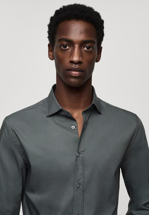 MANGO - Shirt palmar - green