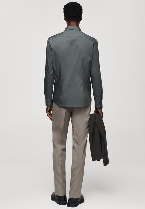 MANGO - Shirt palmar - green