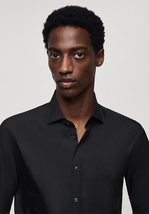 MANGO - SHIRT PALMAR-BLACK