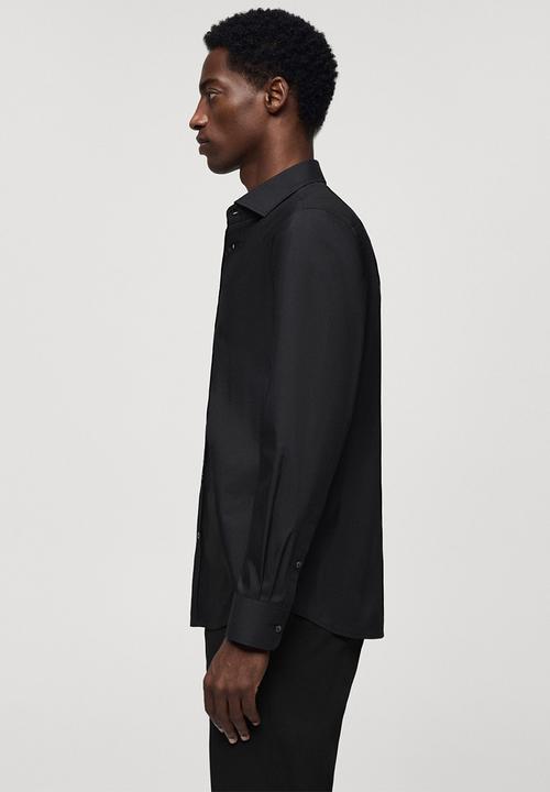 MANGO - SHIRT PALMAR-BLACK
