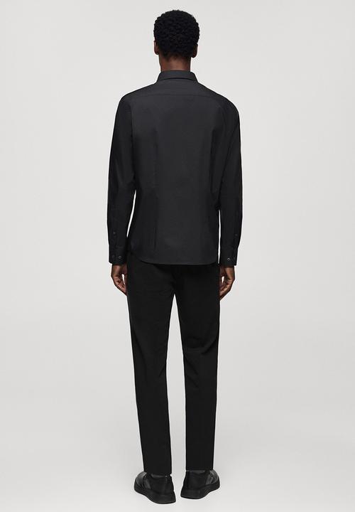 MANGO - SHIRT PALMAR-BLACK