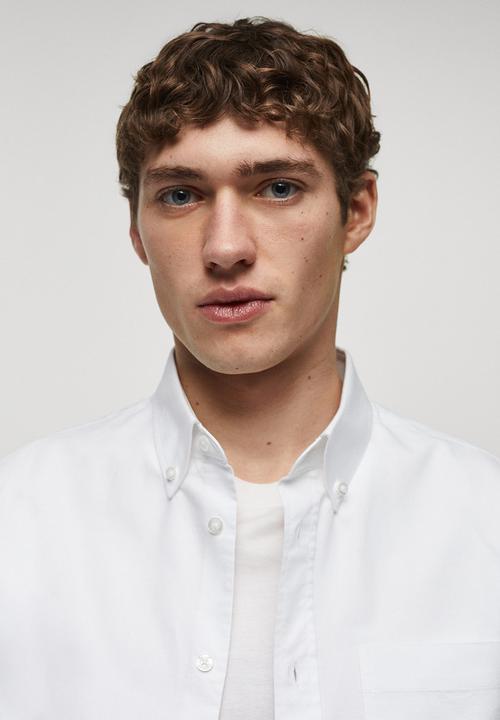 MANGO - Shirt oxford - white