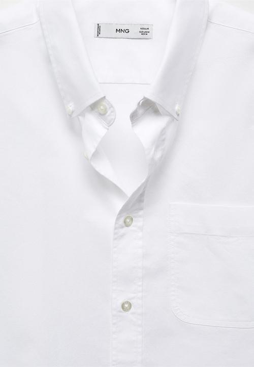 MANGO - Shirt oxford - white