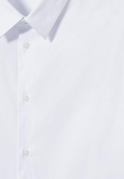 MANGO - Shirt oxford - white