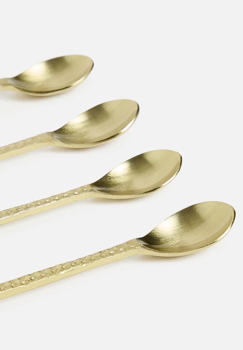 Sixth Floor - Flora Teaspoon set of 4 - Gold