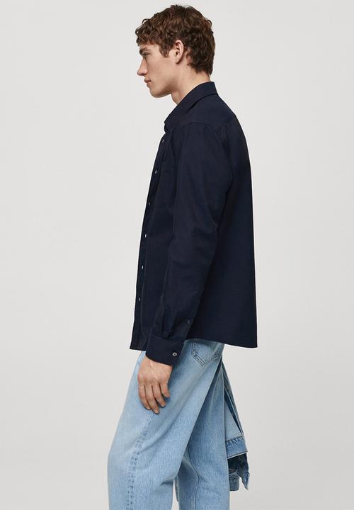 MANGO - Shirt oxford - navy