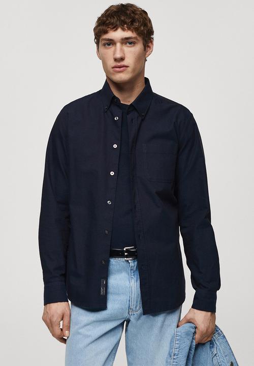 MANGO - Shirt oxford - navy