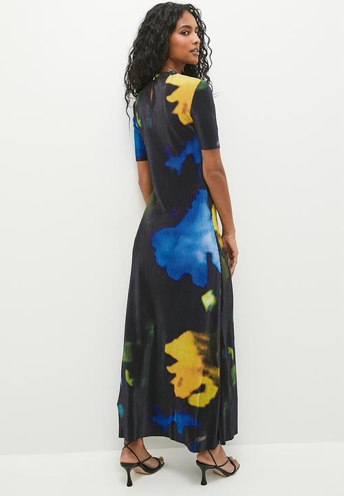 Superbalist - Plisse midi dress - multi 