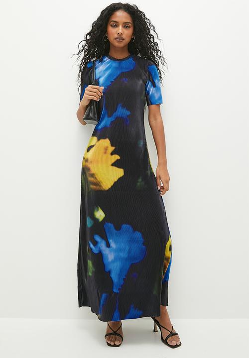Superbalist - Plisse midi dress - multi 