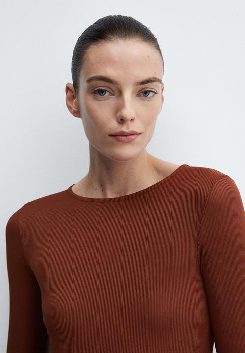 MANGO - Dress caldera - russet