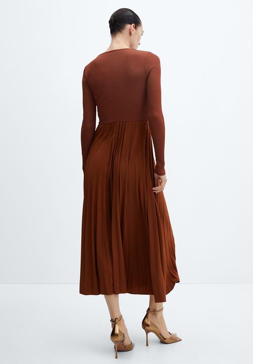 MANGO - Dress caldera - russet