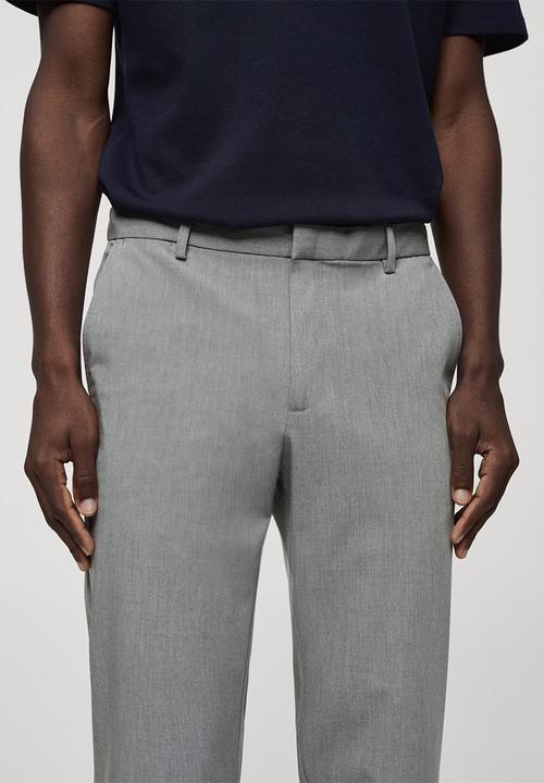MANGO - Trousers bologna-grey