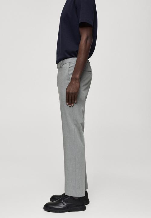 MANGO - Trousers bologna-grey