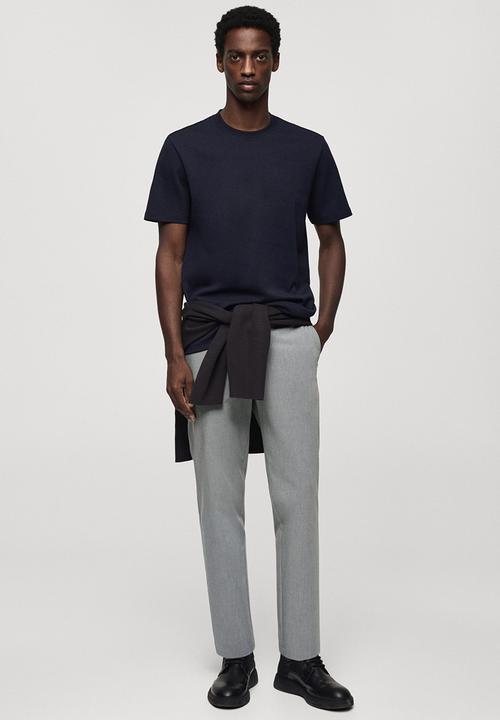 MANGO - Trousers bologna-grey