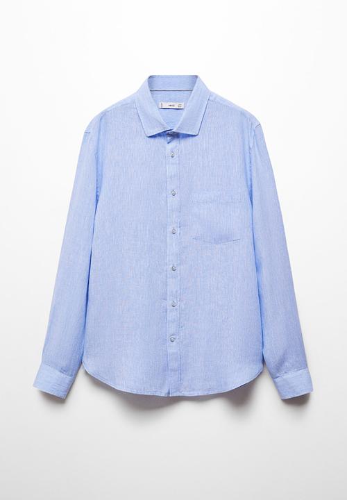 MANGO - Shirt avispa - sky-blue