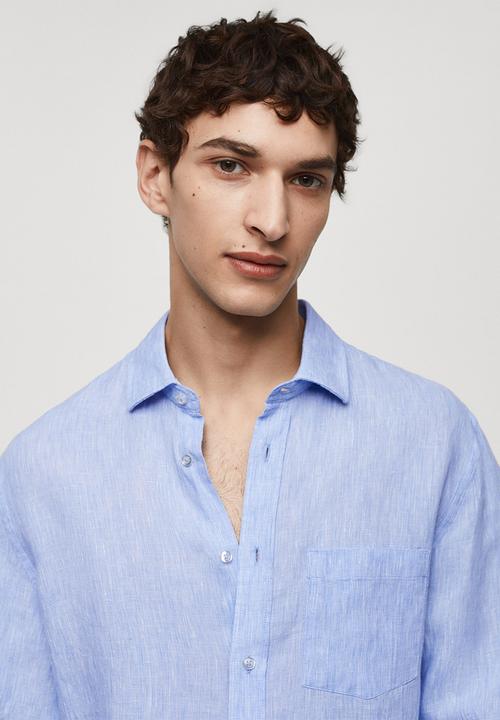 MANGO - Shirt avispa - sky-blue