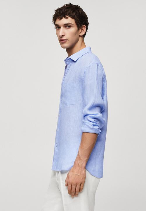 MANGO - Shirt avispa - sky-blue