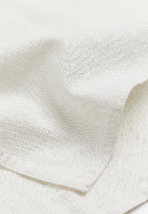 H&M - 2 pack linen-blend napkins - white
