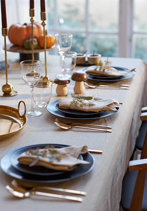 H&M - Washed linen tablecloth - beige