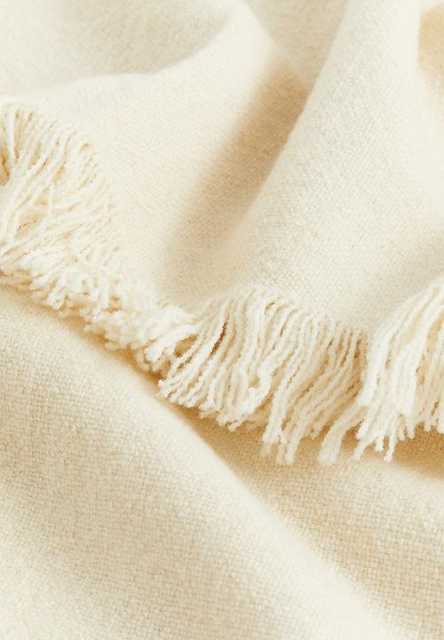 H&M - Wool-blend blanket - light beige